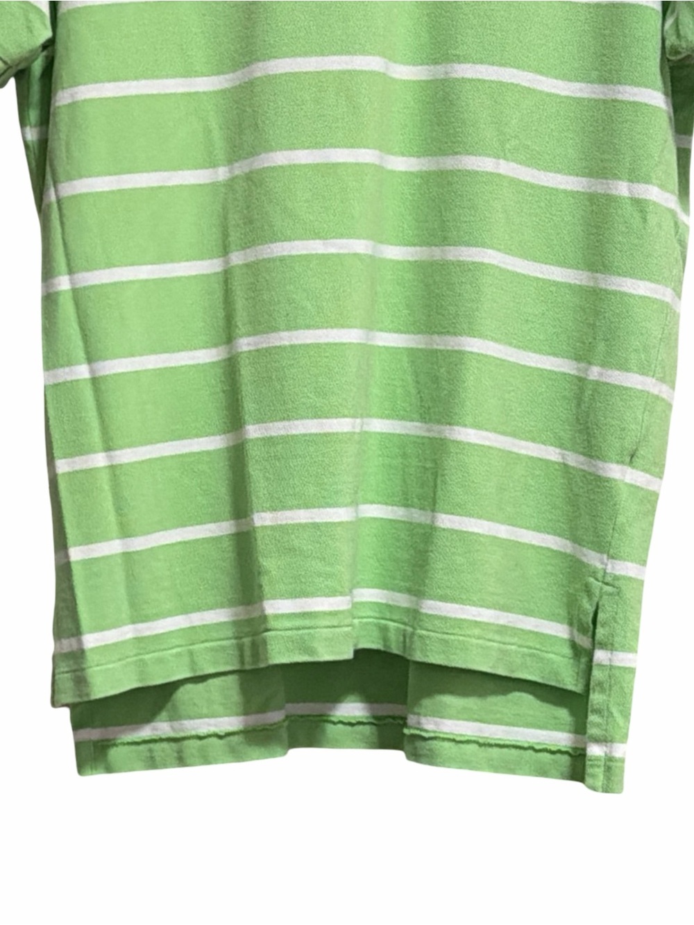 Ralph Lauren Men’s Striped Polo | Light Green & White | Large - Picture 5 of 8